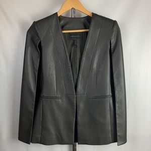 Leather cape from BCBG
